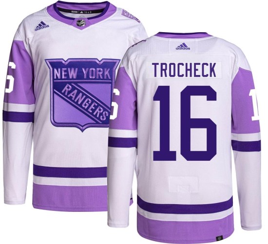 Vincent Trocheck New York Rangers Authentic Hockey Fights Cancer Adidas Jersey