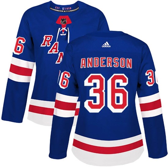 Glenn Anderson New York Rangers Women's Authentic Home Adidas Jersey - Royal Blue