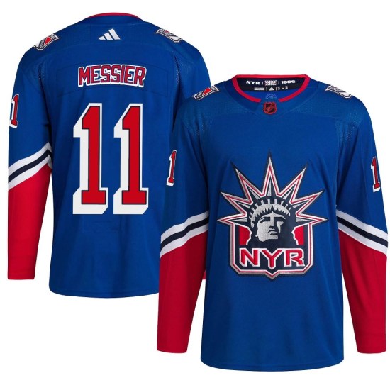 Mark Messier New York Rangers Youth Authentic Reverse Retro 2.0 Adidas Jersey - Royal