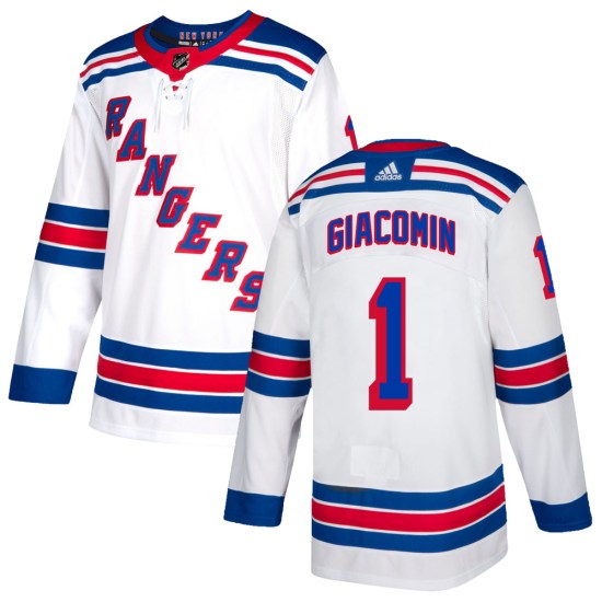 Eddie Giacomin New York Rangers Youth Authentic Adidas Jersey - White