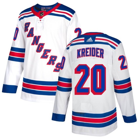 Chris Kreider New York Rangers Youth Authentic Adidas Jersey - White