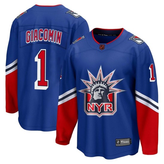 Eddie Giacomin New York Rangers Youth Breakaway Special Edition 2.0 Fanatics Branded Jersey - Royal