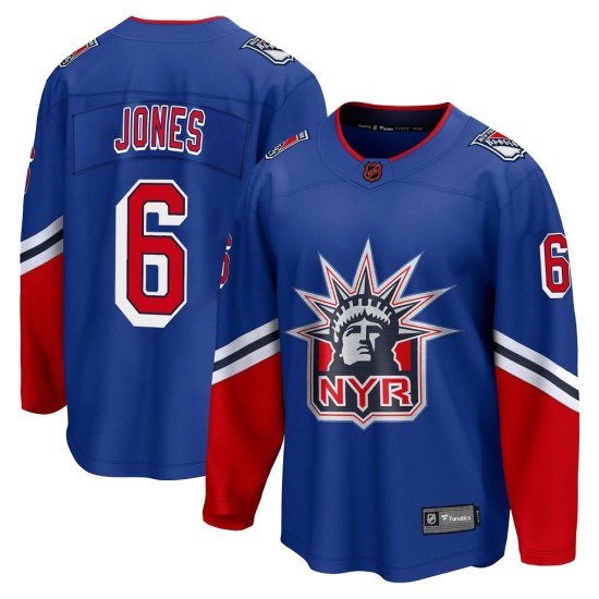 Zac Jones New York Rangers Youth Breakaway Special Edition 2.0 Fanatics Branded Jersey - Royal