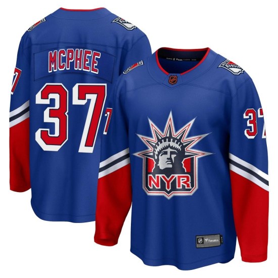 George Mcphee New York Rangers Youth Breakaway Special Edition 2.0 Fanatics Branded Jersey - Royal