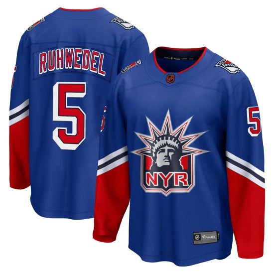 Chad Ruhwedel New York Rangers Youth Breakaway Special Edition 2.0 Fanatics Branded Jersey - Royal