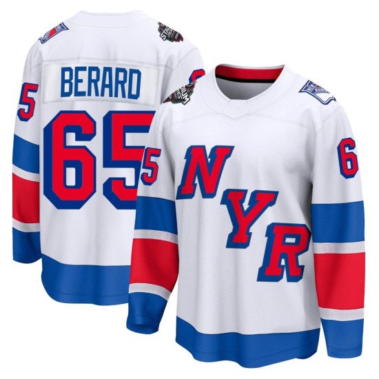 Brett Berard New York Rangers Breakaway 2024 Stadium Series Fanatics Branded Jersey - White