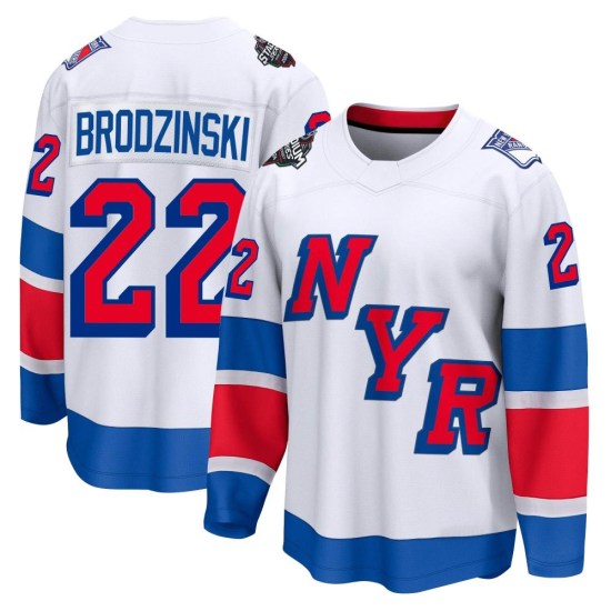 Jonny Brodzinski New York Rangers Breakaway 2024 Stadium Series Fanatics Branded Jersey - White
