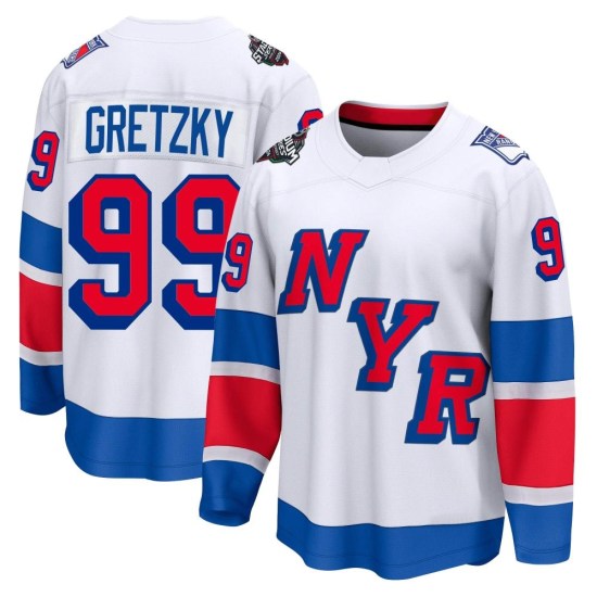 Wayne Gretzky New York Rangers Breakaway 2024 Stadium Series Fanatics Branded Jersey - White