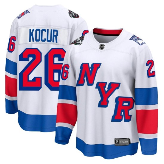Joe Kocur New York Rangers Breakaway 2024 Stadium Series Fanatics Branded Jersey - White