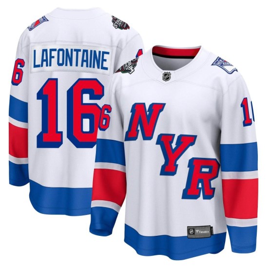 Pat Lafontaine New York Rangers Breakaway 2024 Stadium Series Fanatics Branded Jersey - White