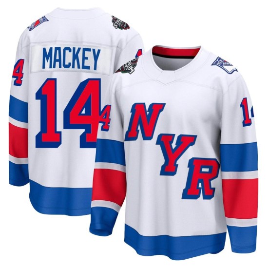 Connor Mackey New York Rangers Breakaway 2024 Stadium Series Fanatics Branded Jersey - White