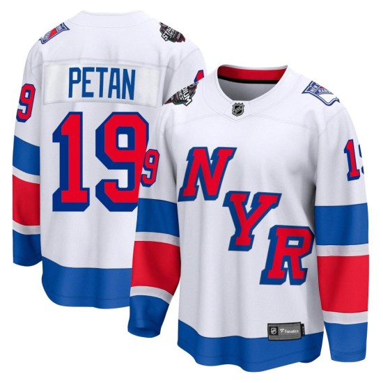 Nic Petan New York Rangers Breakaway 2024 Stadium Series Fanatics Branded Jersey - White