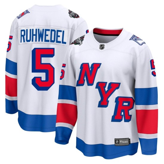 Chad Ruhwedel New York Rangers Breakaway 2024 Stadium Series Fanatics Branded Jersey - White