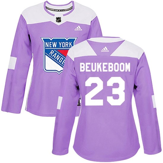 Jeff Beukeboom New York Rangers Women's Authentic Fights Cancer Practice Adidas Jersey - Purple