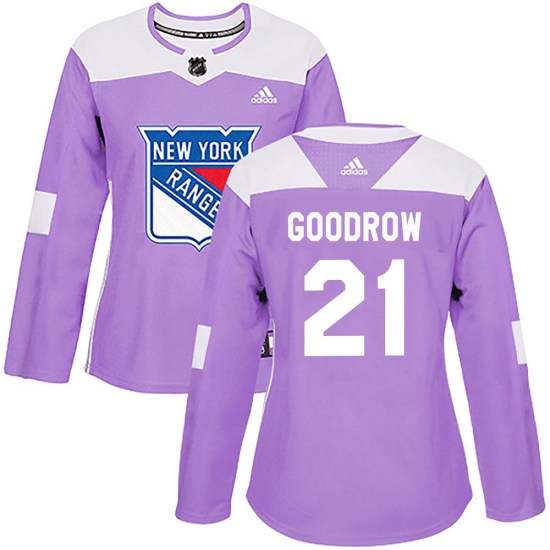 Barclay Goodrow New York Rangers Women's Authentic Fights Cancer Practice Adidas Jersey - Purple