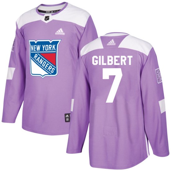 Rod Gilbert New York Rangers Youth Authentic Fights Cancer Practice Adidas Jersey - Purple