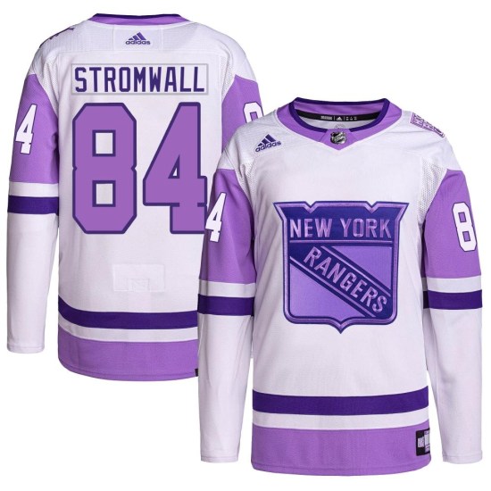 Malte Stromwall New York Rangers Authentic Hockey Fights Cancer Primegreen Adidas Jersey - White/Purple