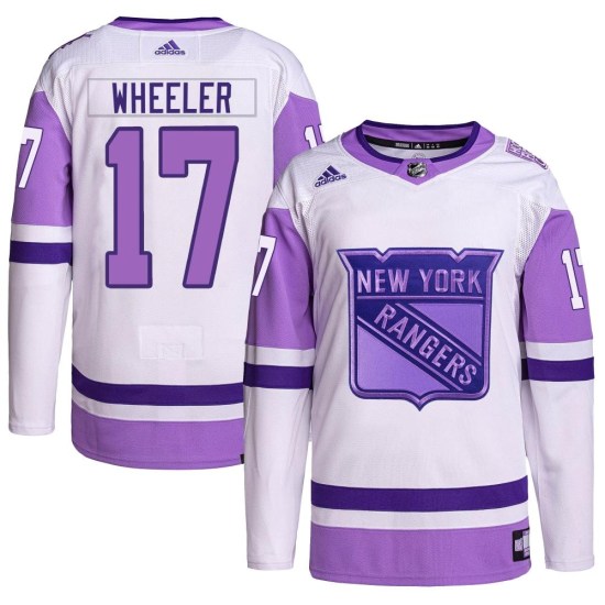 Blake Wheeler New York Rangers Authentic Hockey Fights Cancer Primegreen Adidas Jersey - White/Purple