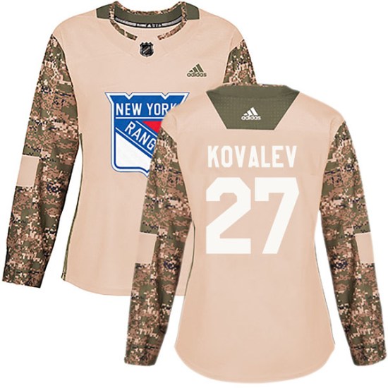 Alex Kovalev New York Rangers Women's Authentic Veterans Day Practice Adidas Jersey - Camo