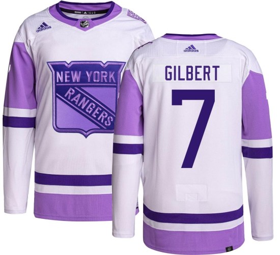 Rod Gilbert New York Rangers Youth Authentic Hockey Fights Cancer Adidas Jersey