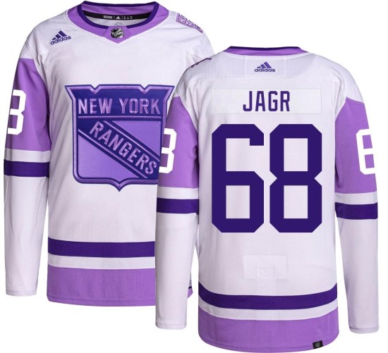 Jaromir Jagr New York Rangers Youth Authentic Hockey Fights Cancer Adidas Jersey