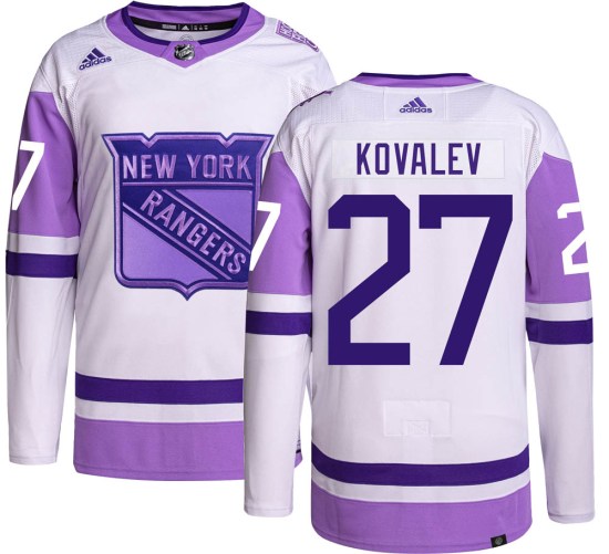 Alex Kovalev New York Rangers Youth Authentic Hockey Fights Cancer Adidas Jersey