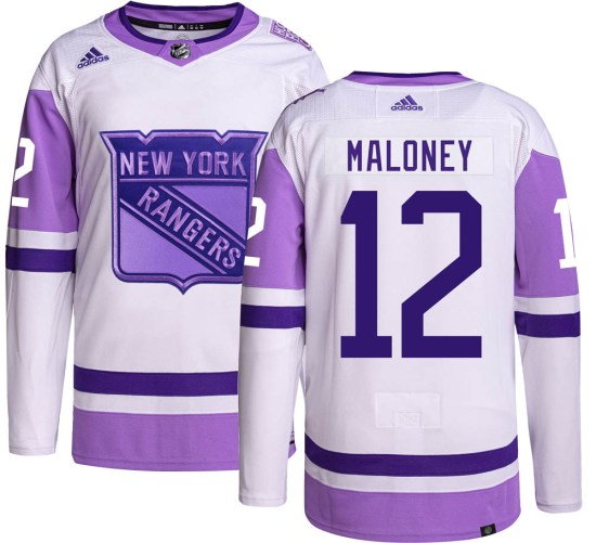 Don Maloney New York Rangers Youth Authentic Hockey Fights Cancer Adidas Jersey