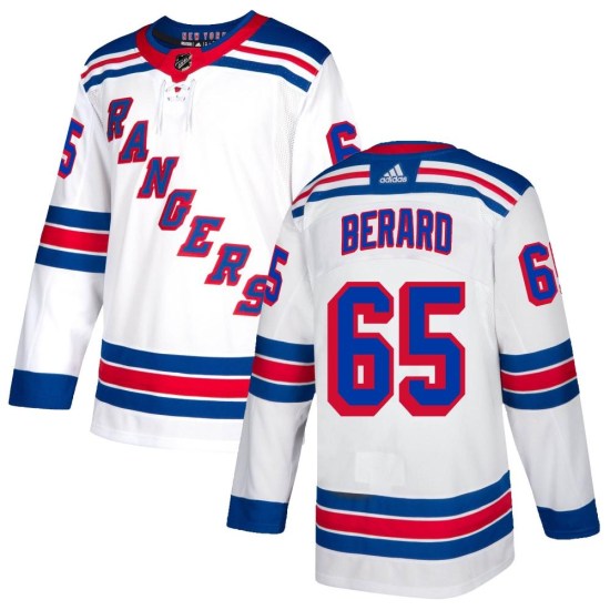 Brett Berard New York Rangers Authentic Adidas Jersey - White