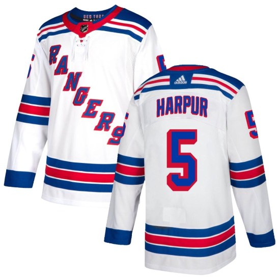 Ben Harpur New York Rangers Authentic Adidas Jersey - White