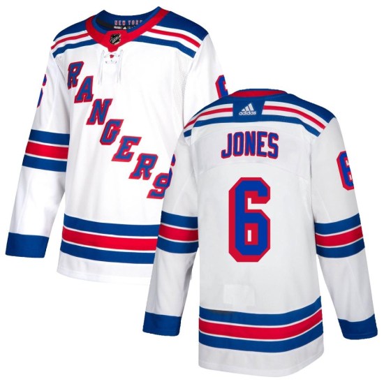 Zac Jones New York Rangers Authentic Adidas Jersey - White
