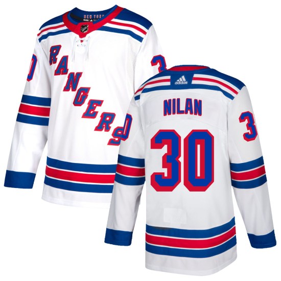 Chris Nilan New York Rangers Authentic Adidas Jersey - White