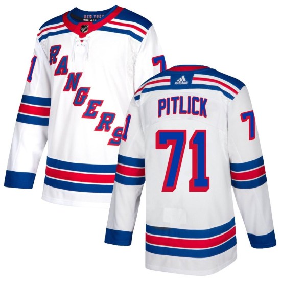 Tyler Pitlick New York Rangers Authentic Adidas Jersey - White