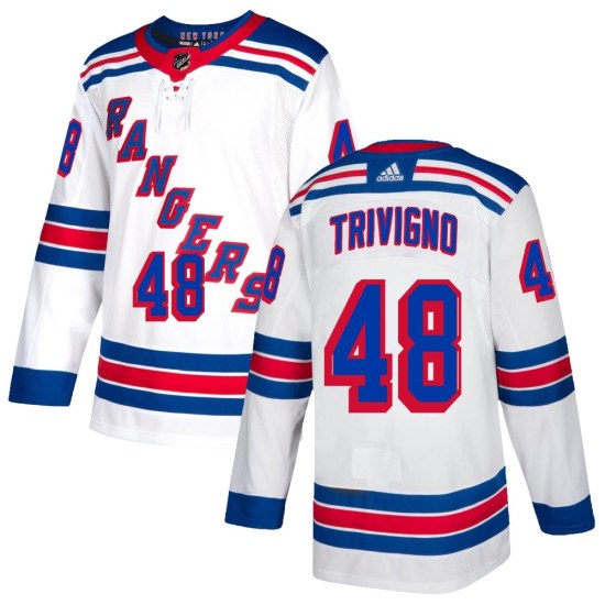 Bobby Trivigno New York Rangers Authentic Adidas Jersey - White