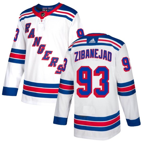 Mika Zibanejad New York Rangers Authentic Adidas Jersey - White