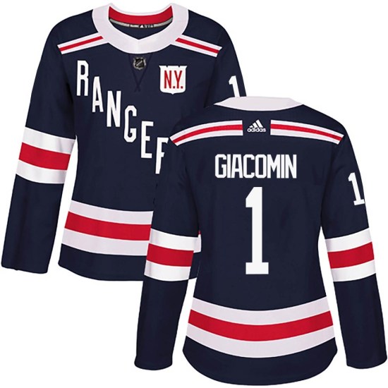 Eddie Giacomin New York Rangers Women's Authentic 2018 Winter Classic Home Adidas Jersey - Navy Blue