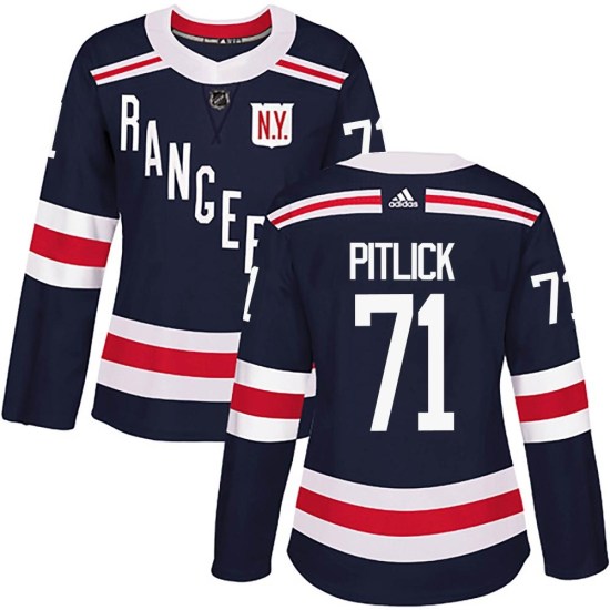 Tyler Pitlick New York Rangers Women's Authentic 2018 Winter Classic Home Adidas Jersey - Navy Blue
