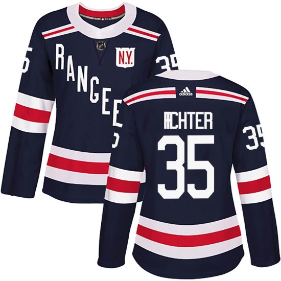 Mike Richter New York Rangers Women's Authentic 2018 Winter Classic Home Adidas Jersey - Navy Blue