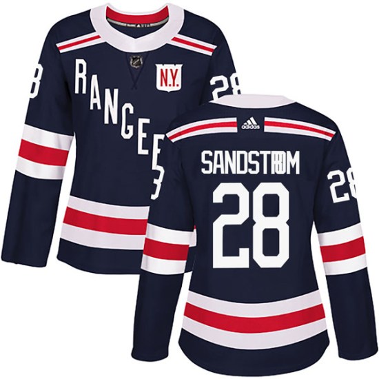 Tomas Sandstrom New York Rangers Women's Authentic 2018 Winter Classic Home Adidas Jersey - Navy Blue