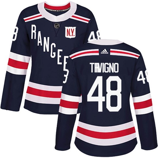 Bobby Trivigno New York Rangers Women's Authentic 2018 Winter Classic Home Adidas Jersey - Navy Blue
