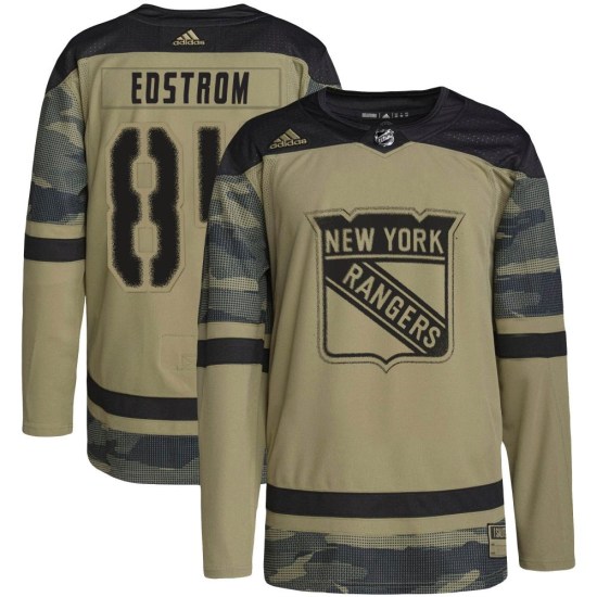 Adam Edstrom New York Rangers Authentic Military Appreciation Practice Adidas Jersey - Camo