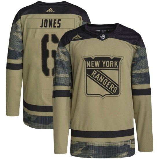 Zac Jones New York Rangers Authentic Military Appreciation Practice Adidas Jersey - Camo