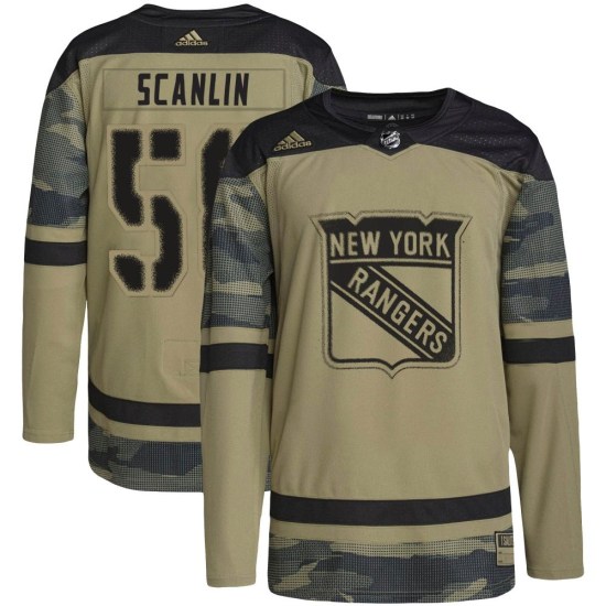Brandon Scanlin New York Rangers Authentic Military Appreciation Practice Adidas Jersey - Camo