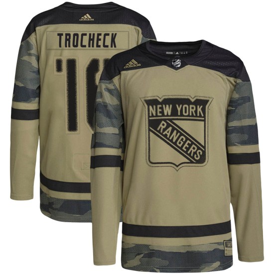 Vincent Trocheck New York Rangers Authentic Military Appreciation Practice Adidas Jersey - Camo