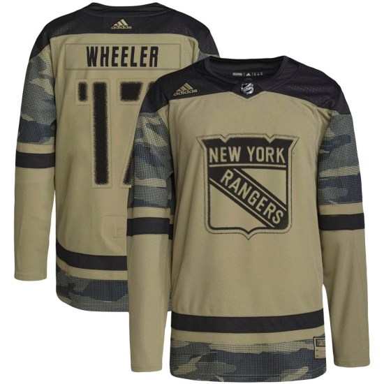 Blake Wheeler New York Rangers Authentic Military Appreciation Practice Adidas Jersey - Camo