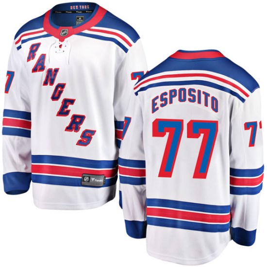 Phil Esposito New York Rangers Youth Breakaway Away Fanatics Branded Jersey - White