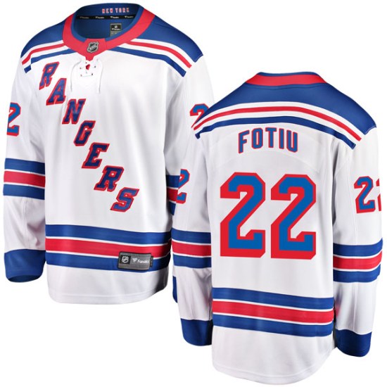 Nick Fotiu New York Rangers Youth Breakaway Away Fanatics Branded Jersey - White