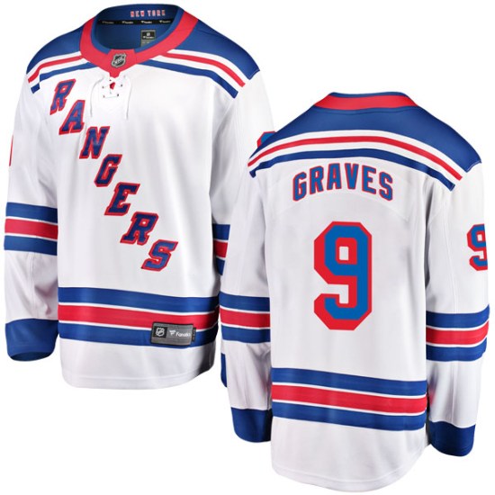Adam Graves New York Rangers Youth Breakaway Away Fanatics Branded Jersey - White