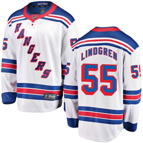Ryan Lindgren New York Rangers Youth Breakaway Away Fanatics Branded Jersey - White