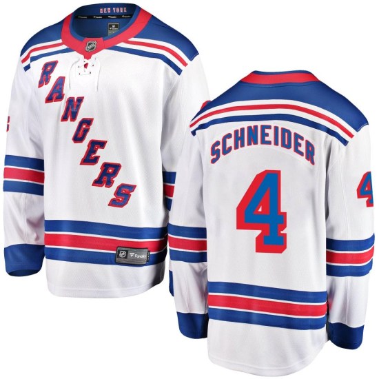 Braden Schneider New York Rangers Youth Breakaway Away Fanatics Branded Jersey - White
