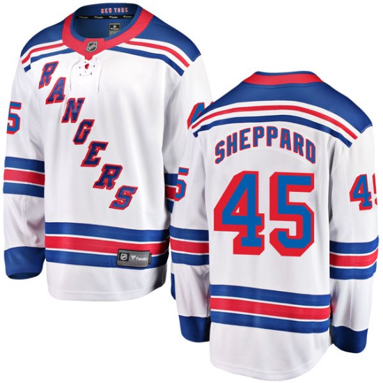 James Sheppard New York Rangers Youth Breakaway Away Fanatics Branded Jersey - White